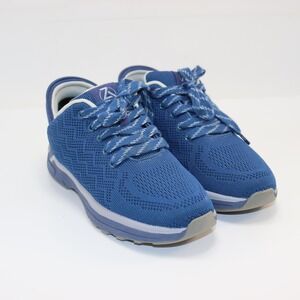 Zeba Hands Free Sneakers 8 Blue Womens Knit Slip On Walking Shoes